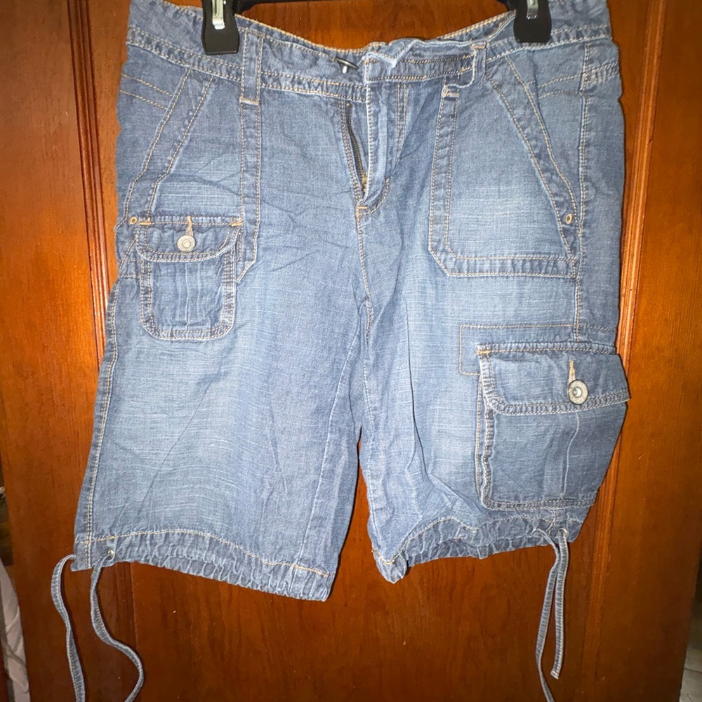 Lee Women's Blue Cargo Shorts